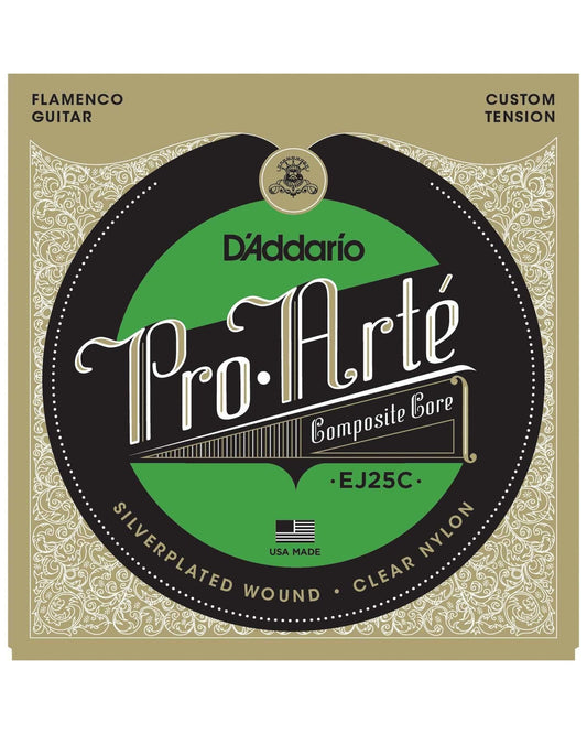 Image 1 of D'Addario EJ25C Pro-Arte Silverplated Wound Clear Nylon Custom Tension Flamenco Guitar Strings - SKU# EJ25C : Product Type Strings : Elderly Instruments