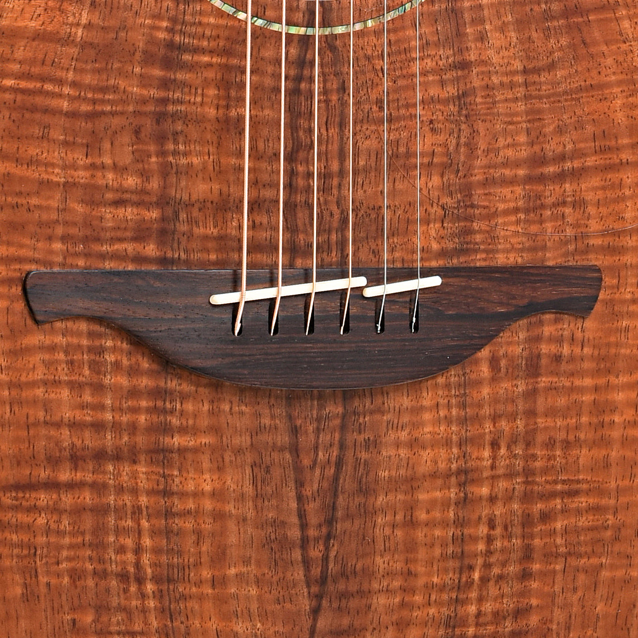 Bridge of Lowden F-50 Acoustic Guitar