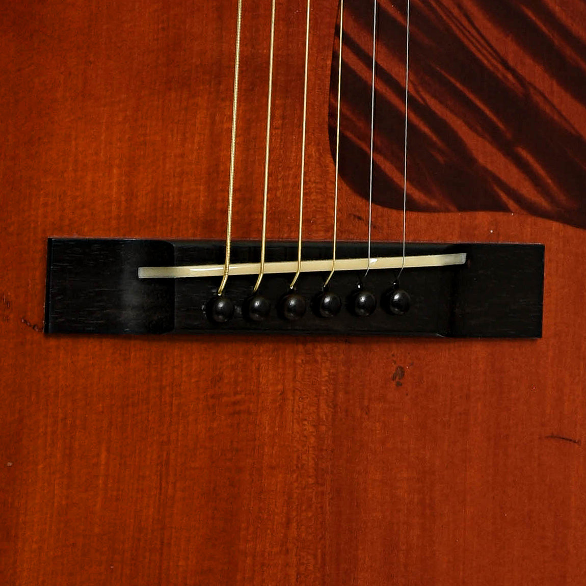 Bridge of Eastman E10 OOSS-V Acoustic Guitar