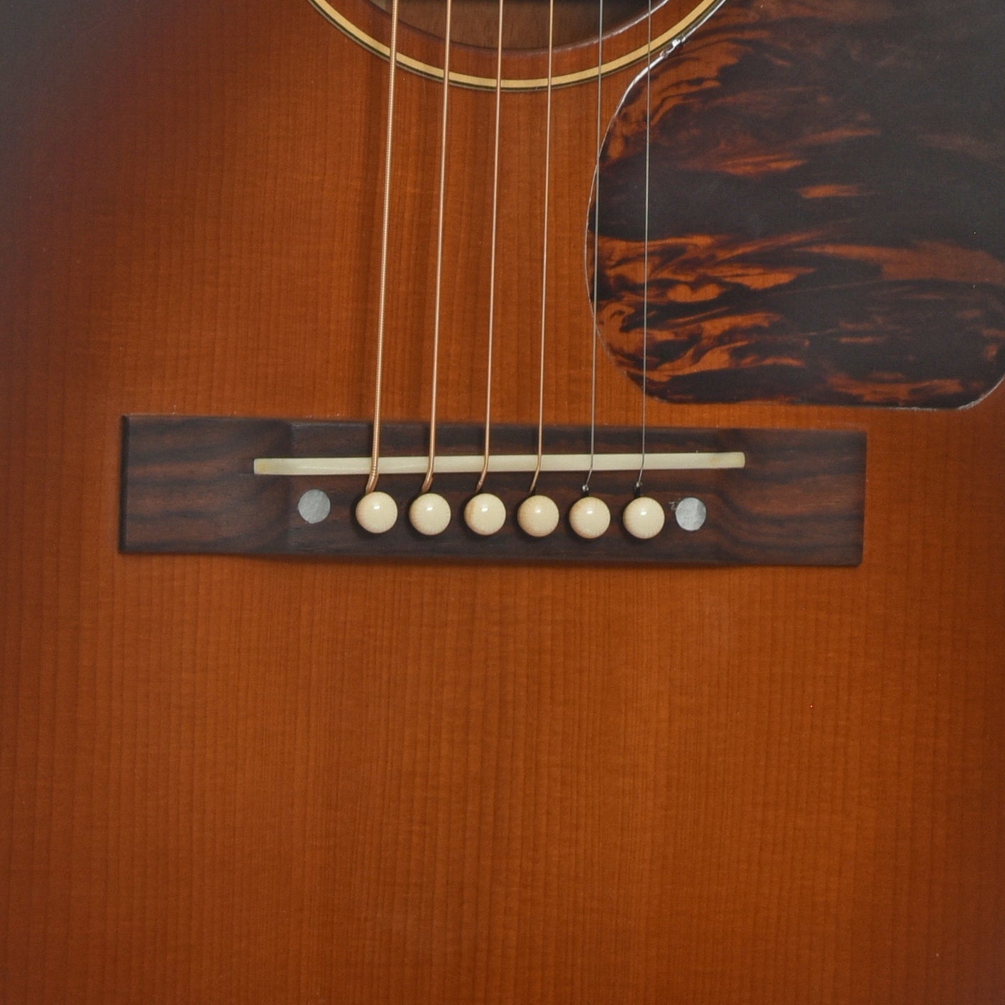 Bridge of Pre-War Guitars Co. Slope Shoulder 45 Acoustic Guitar 