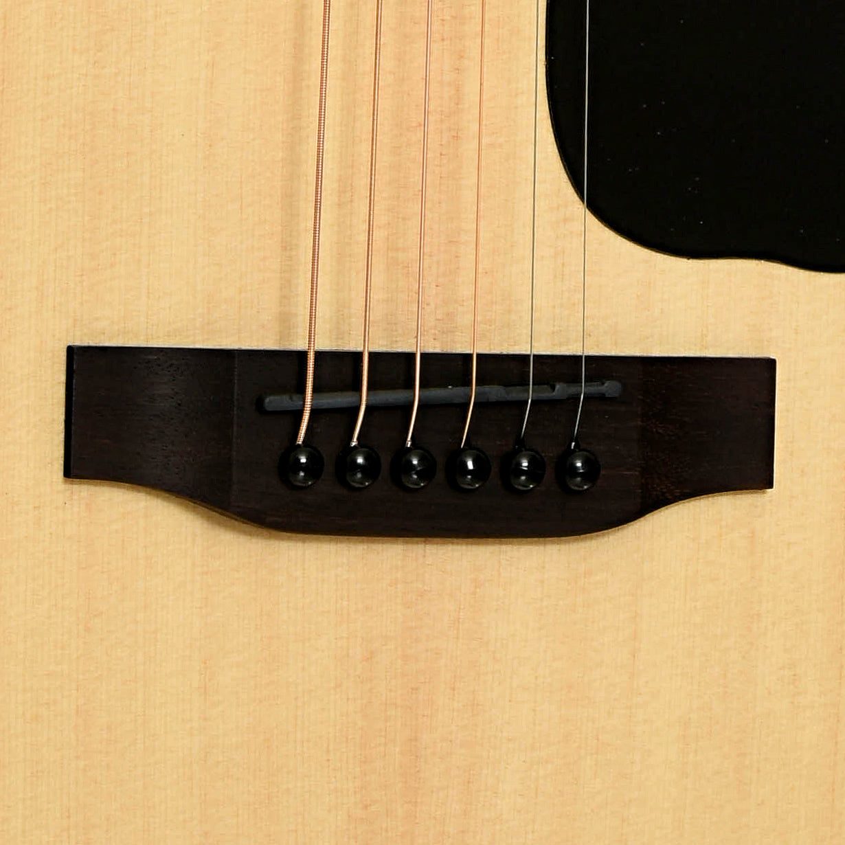 Bridge of Guild Travel Spruce Acoustic Guitar