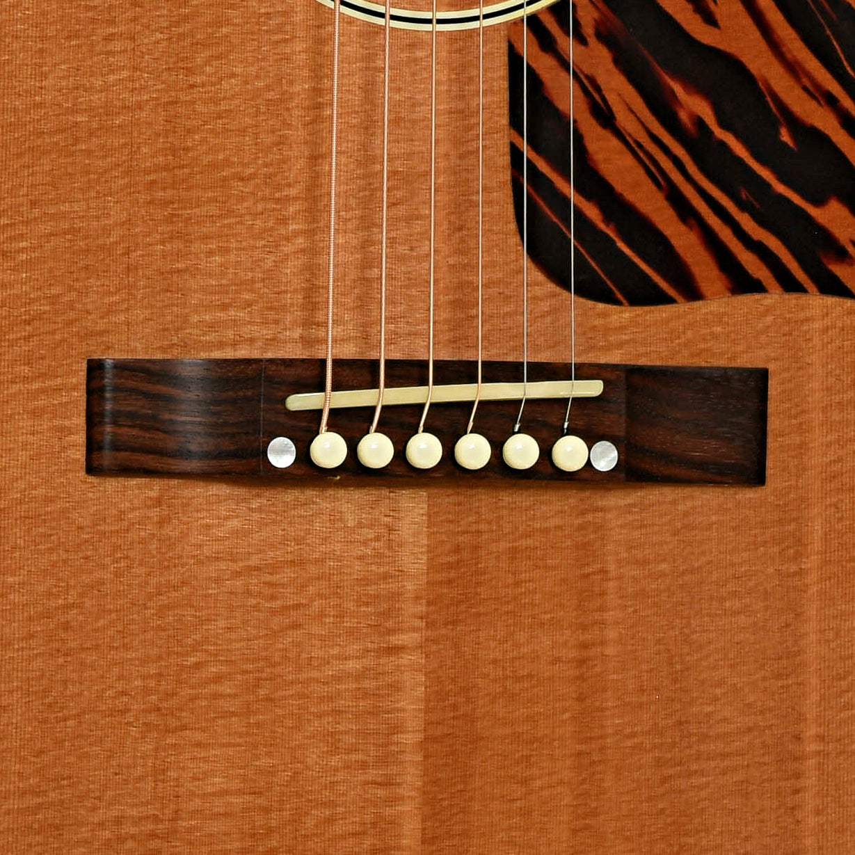 Bridge of Gibson J-35 Acoustic Guitar