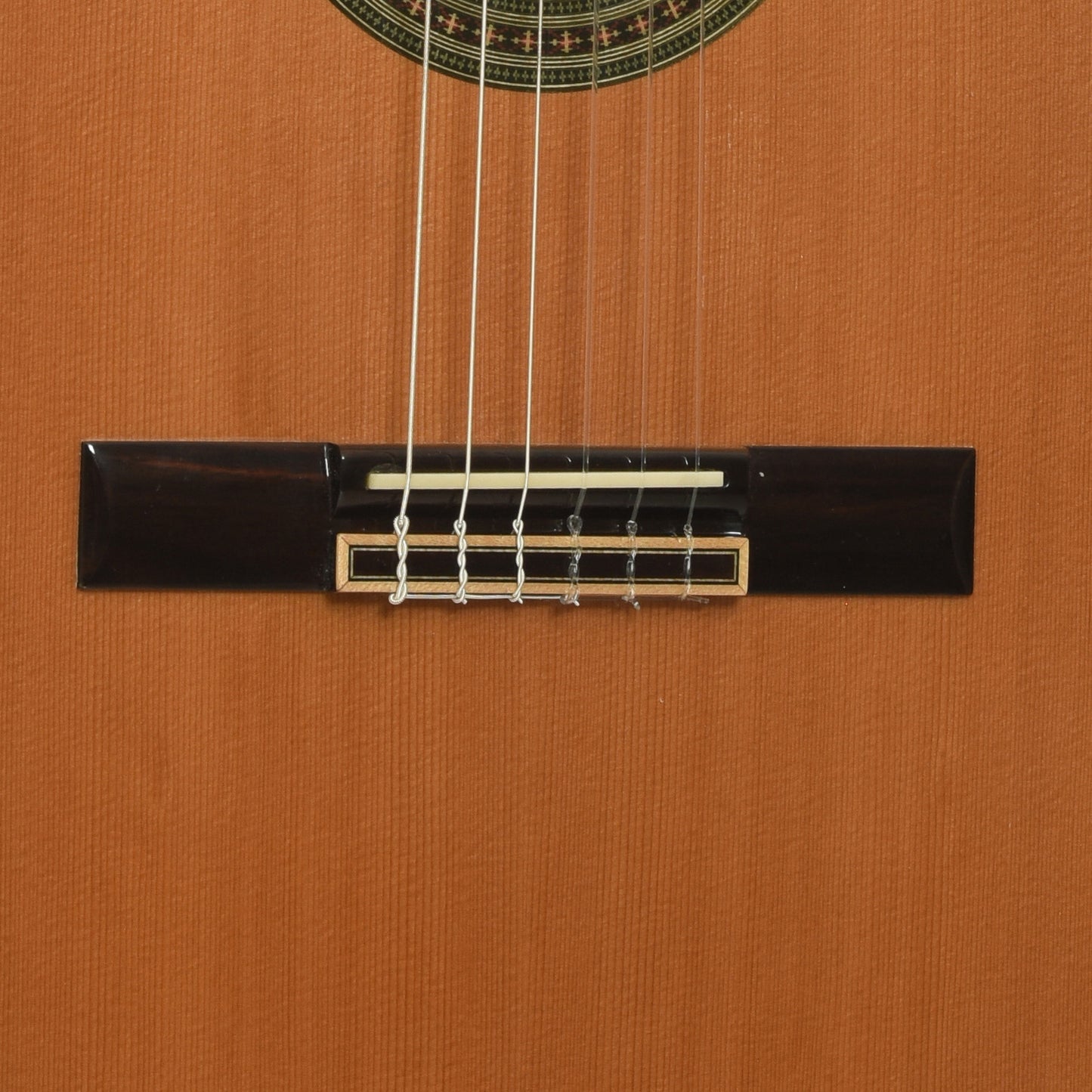 Bridge of Alvarez AC65HCE Classical Acoustic-Electric Guitar 