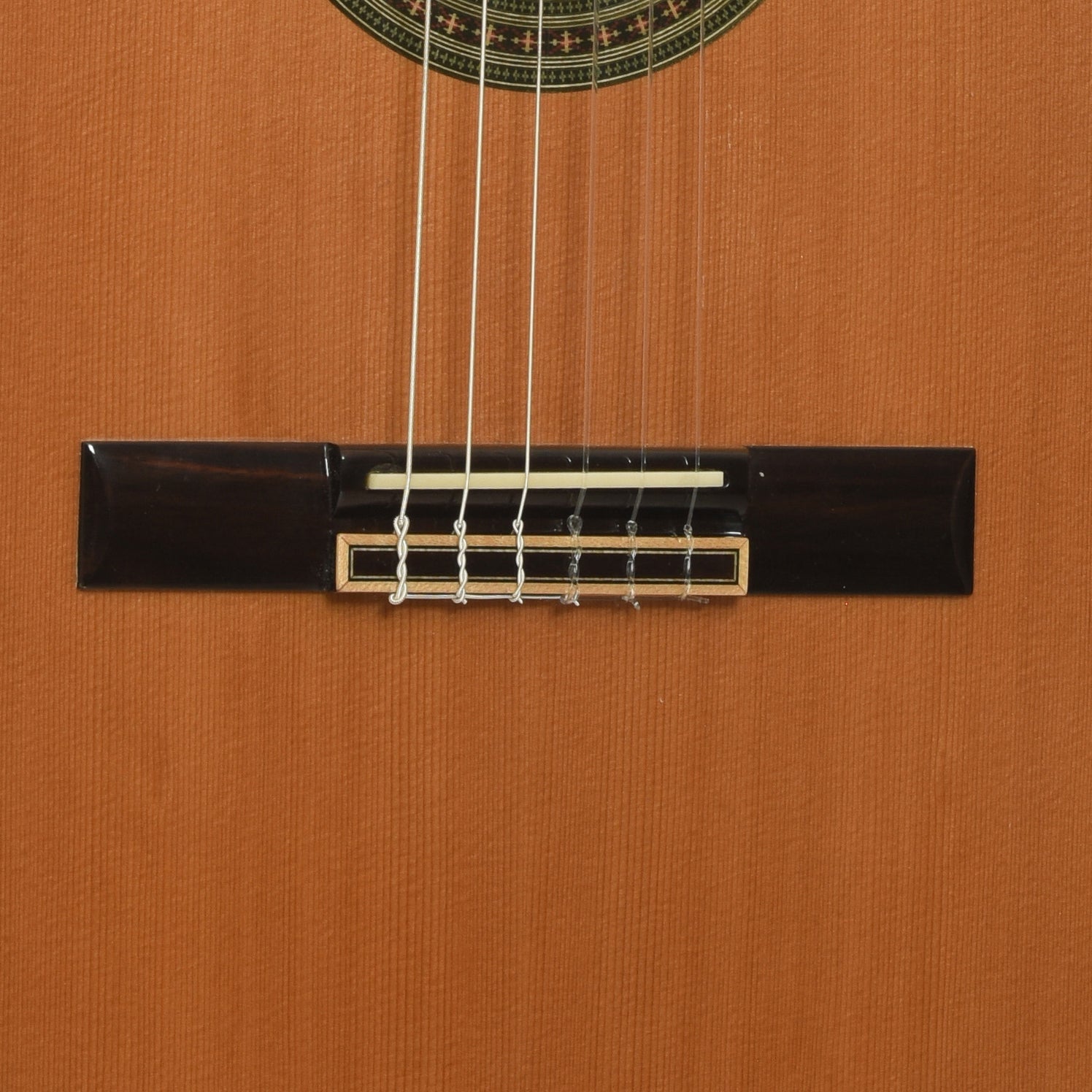 Bridge of Alvarez AC65HCE Classical Acoustic-Electric Guitar 