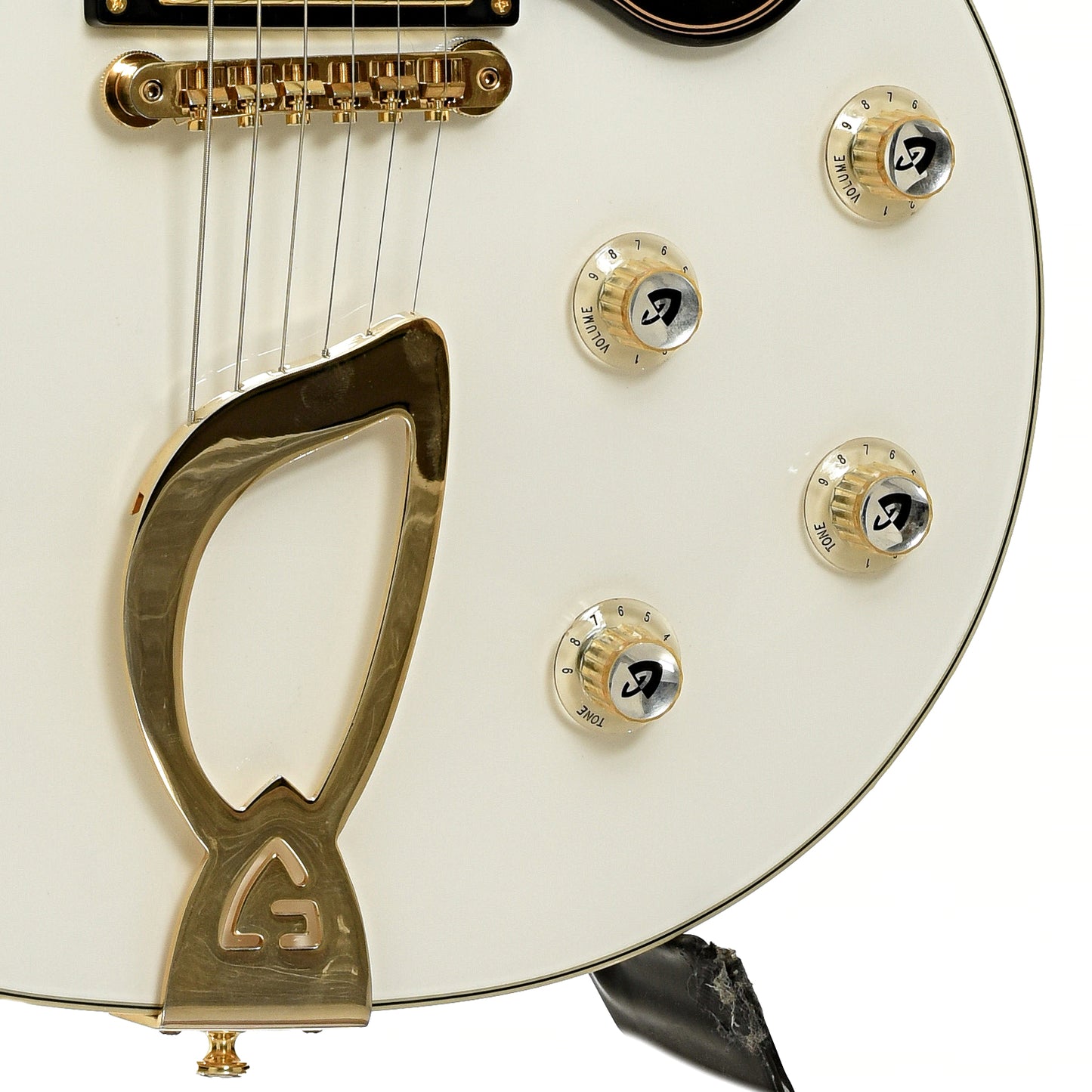 Bridge and controls of Guild Aristocrat HH Electric Guitar 
