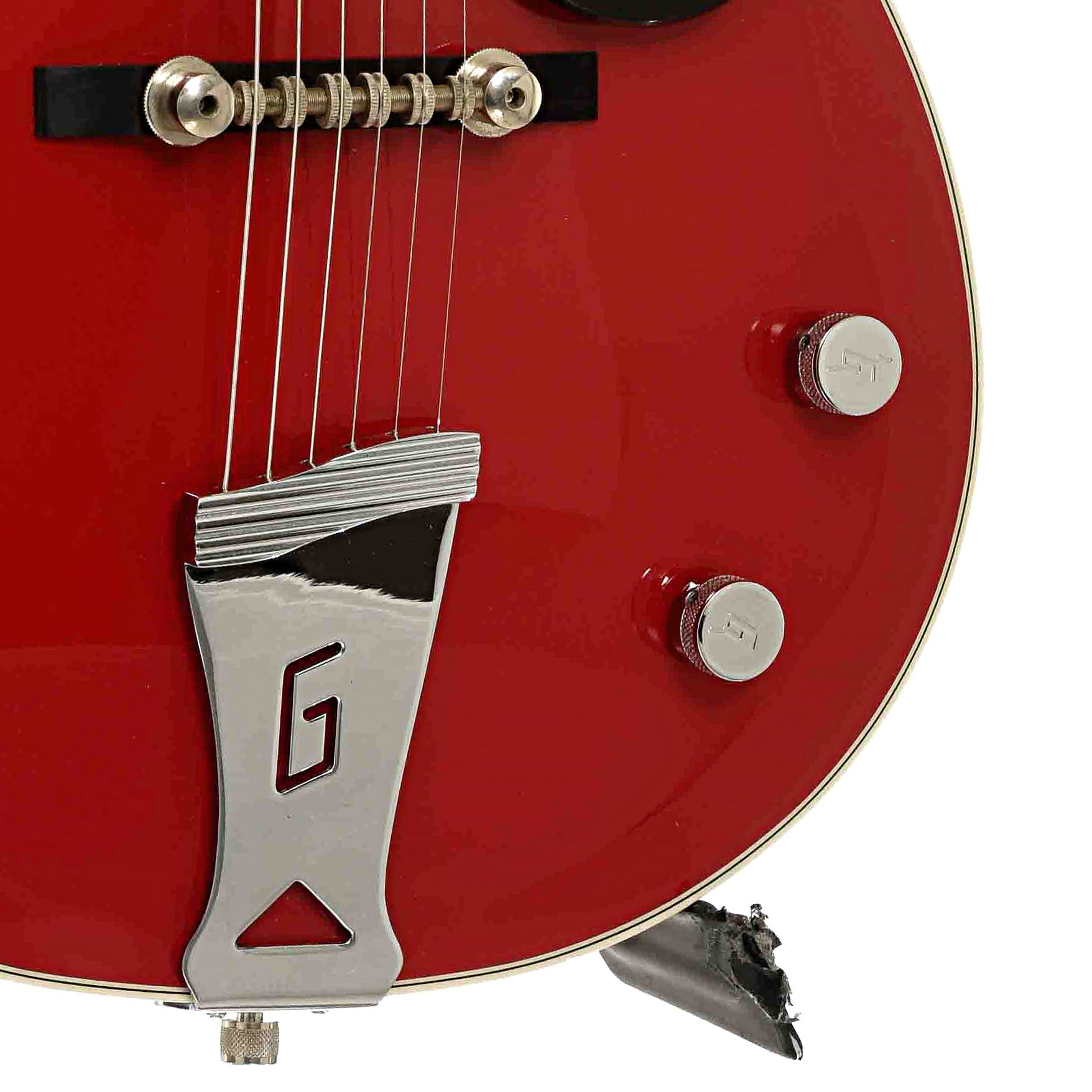 Bridge and controls of Gretsch 6131 Jet Firebird Electric Guitar