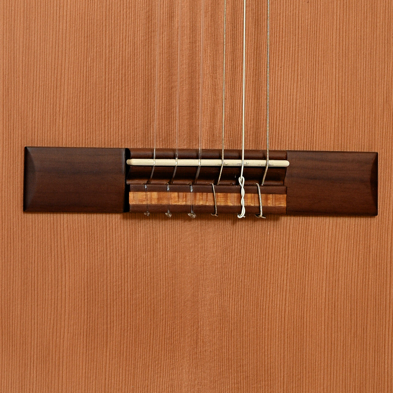 Bridege of Ortega Family Series Pro R131L Left-Handed Classical Guitar