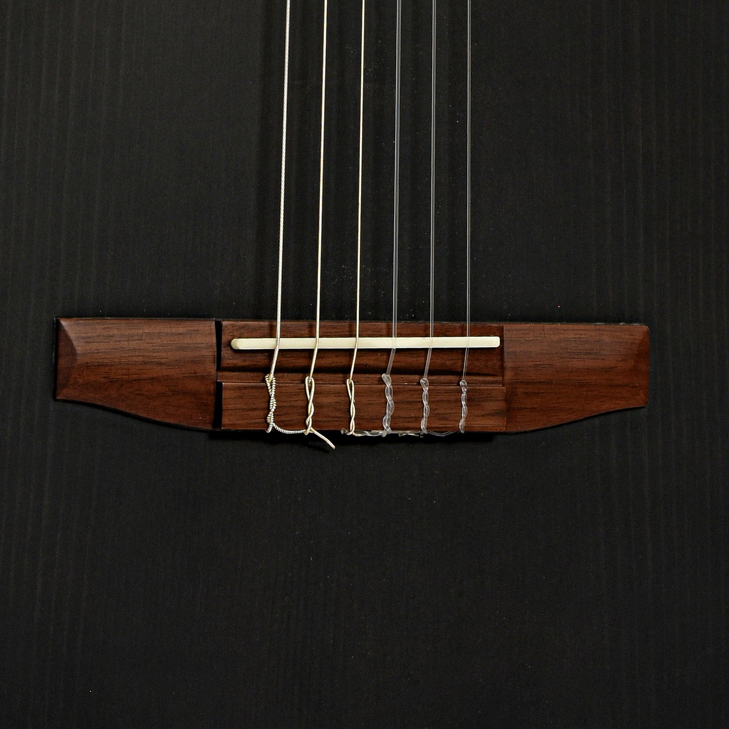 Bridge of Ibanez TOD10N Tim Henson Signature Nylon String Acoustic-Electric Guitar