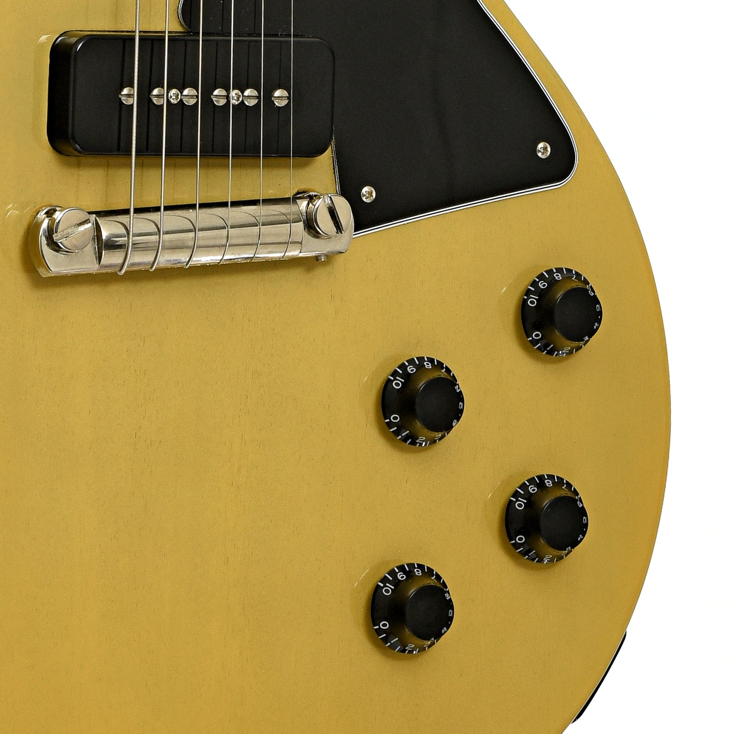 Bridge and controls of Gibson Les Paul Special Electric Guitar