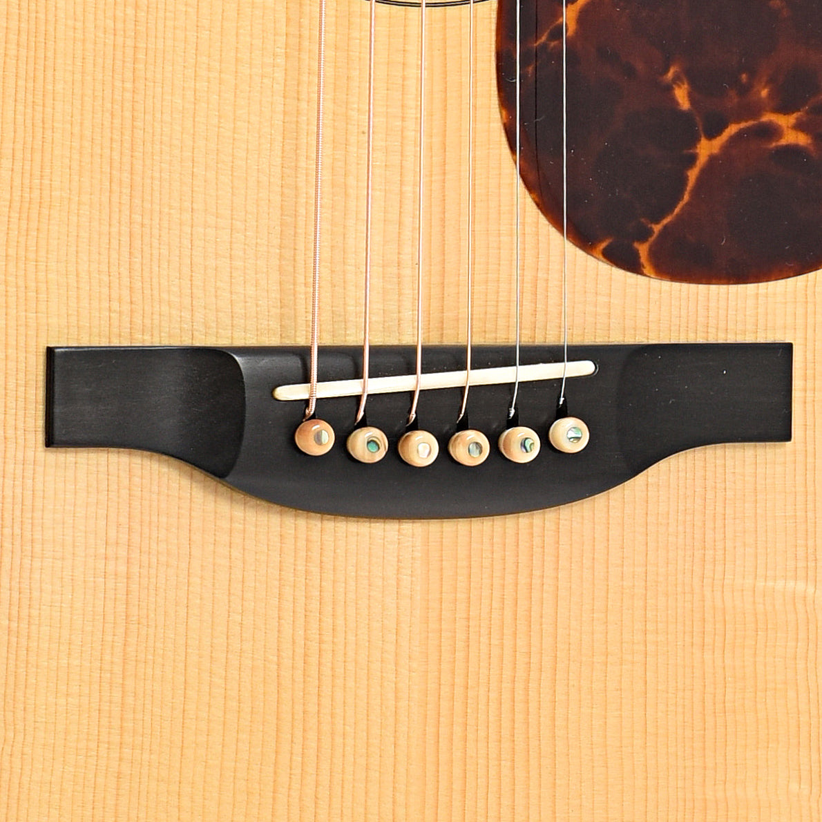 Bridge of Bourgeois Custom D Brazilian Acoustic Guitar