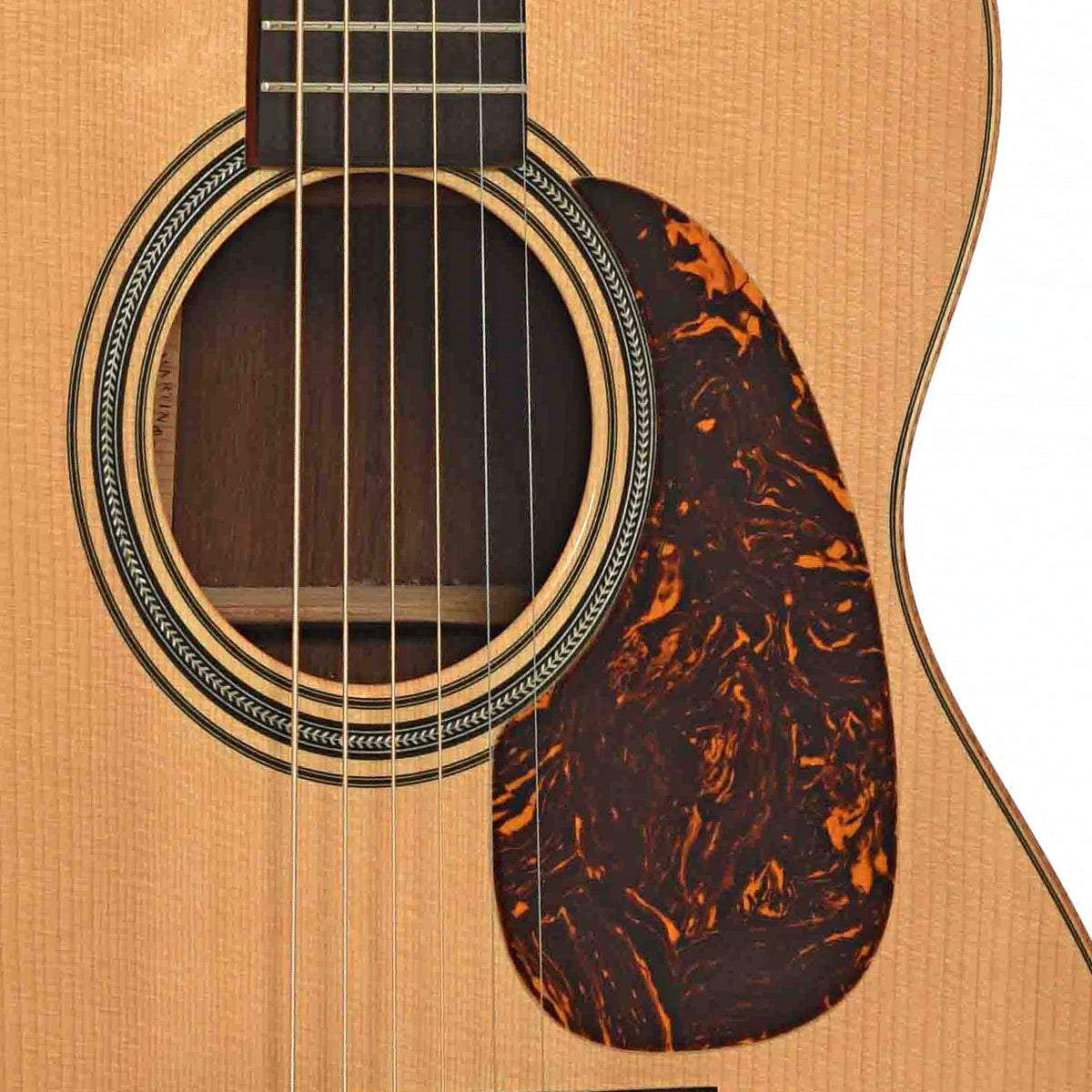 Soundhole of Martin Custom Guatemalan 0000