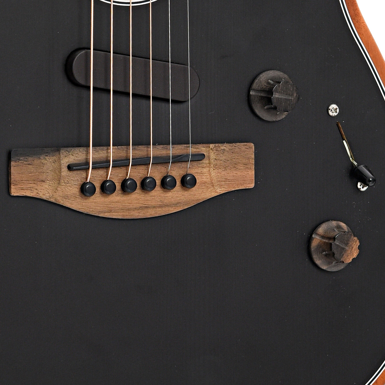 Bridge and controls of Fender Acoustasonic Stratocaster (2020)