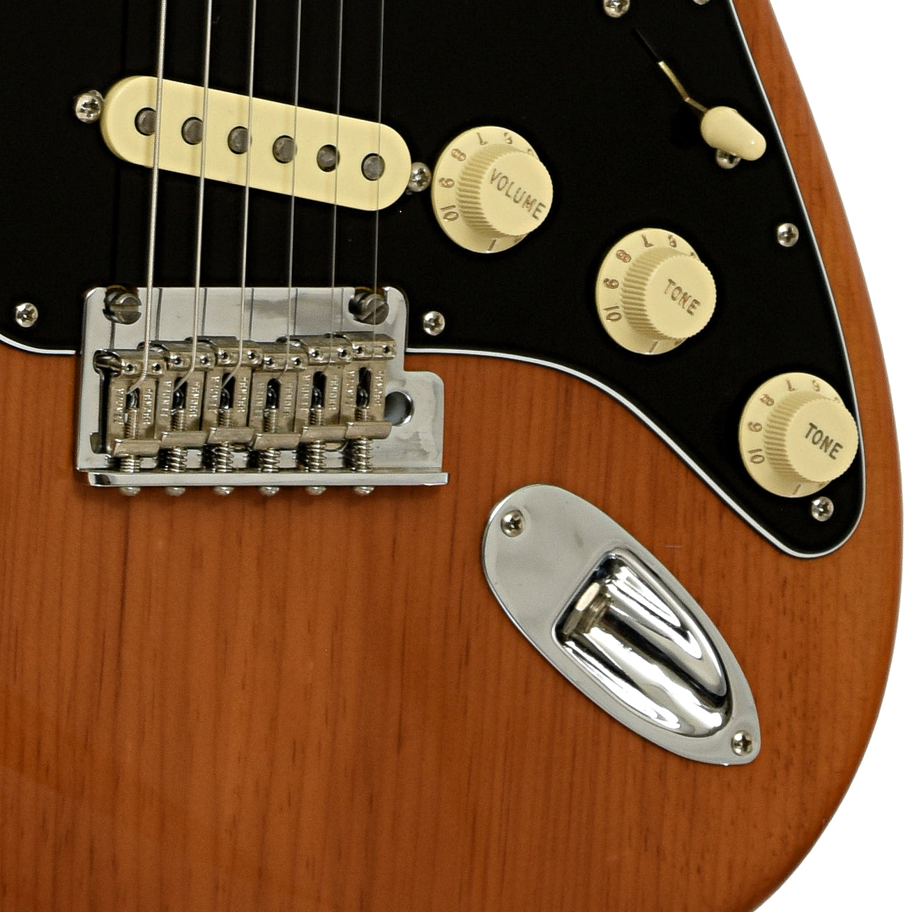 Bridge and controls of Fender American Professional II Stratocaster Electric Guitar