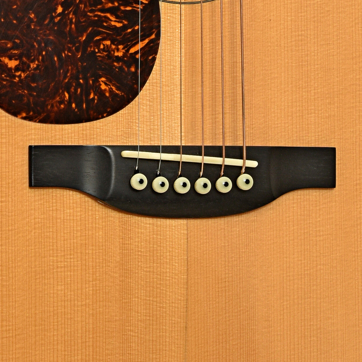 Bridge of Bourgeois Vintage D LH Acoustic Guitar 