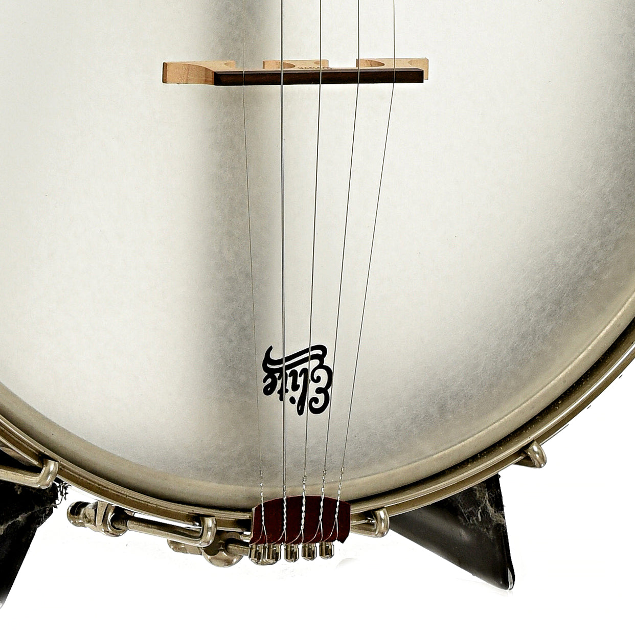Bridge of Chuck Lee Lone Star Custom Open Back Banjo