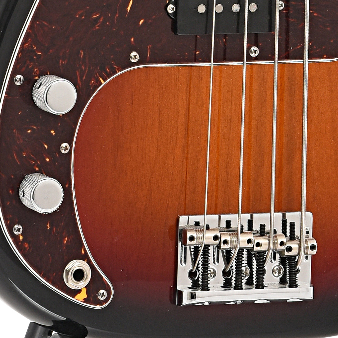 Bridge and controls of Fender American Professional II Precision LH
