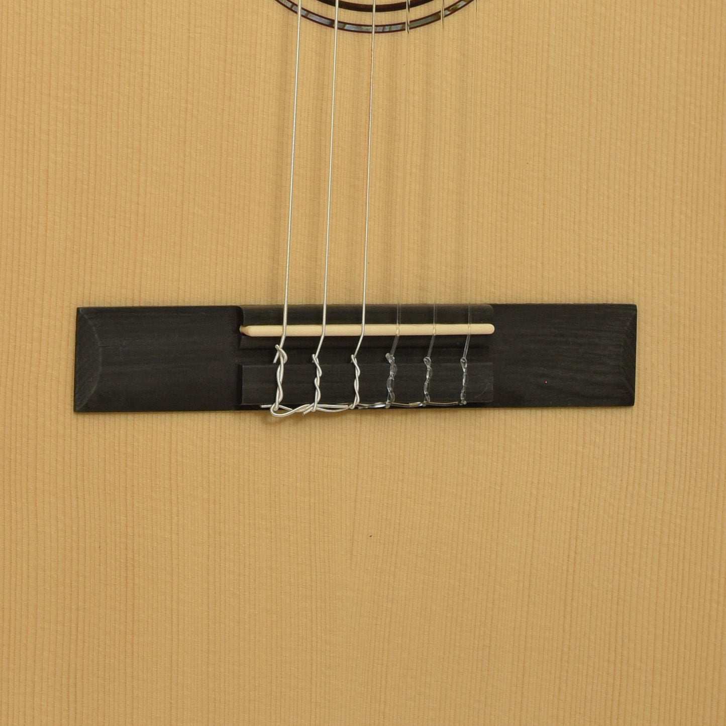Bridge of Alvarez RC26HCE Classical Acoustic-Electric Guitar