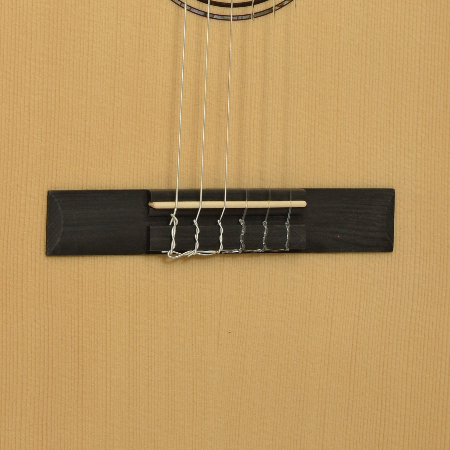 Bridge of Alvarez RC26HCE Classical Acoustic-Electric Guitar