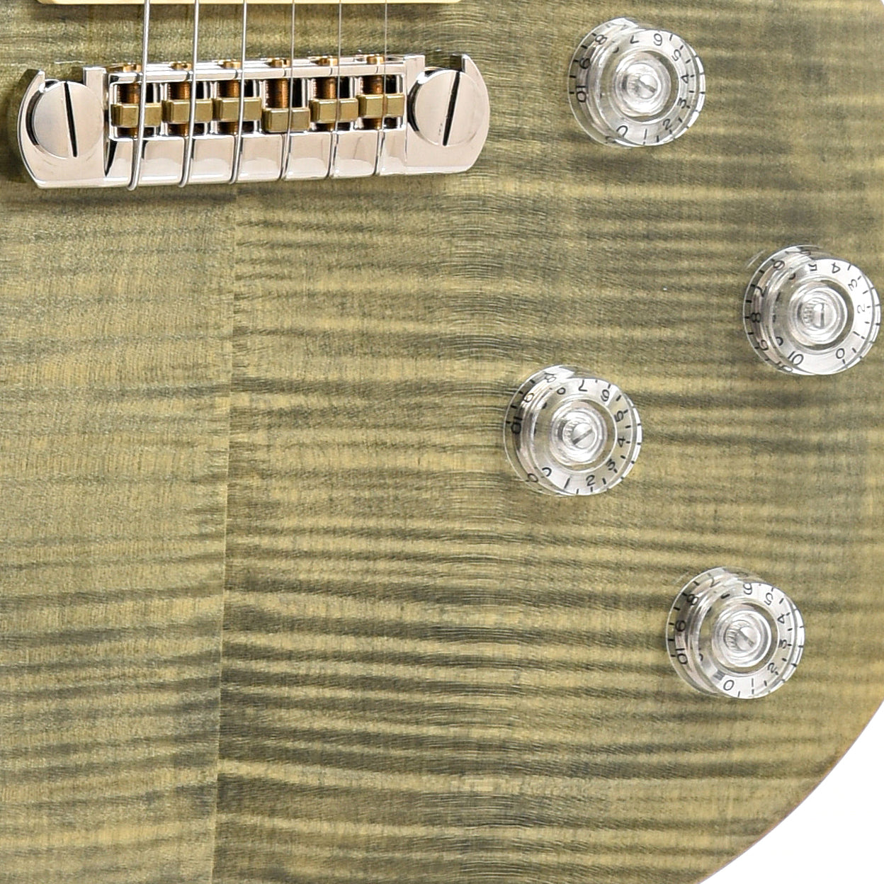 Bridge and Controls of PRS SE Zach Myers Signature Model Electric Guitar