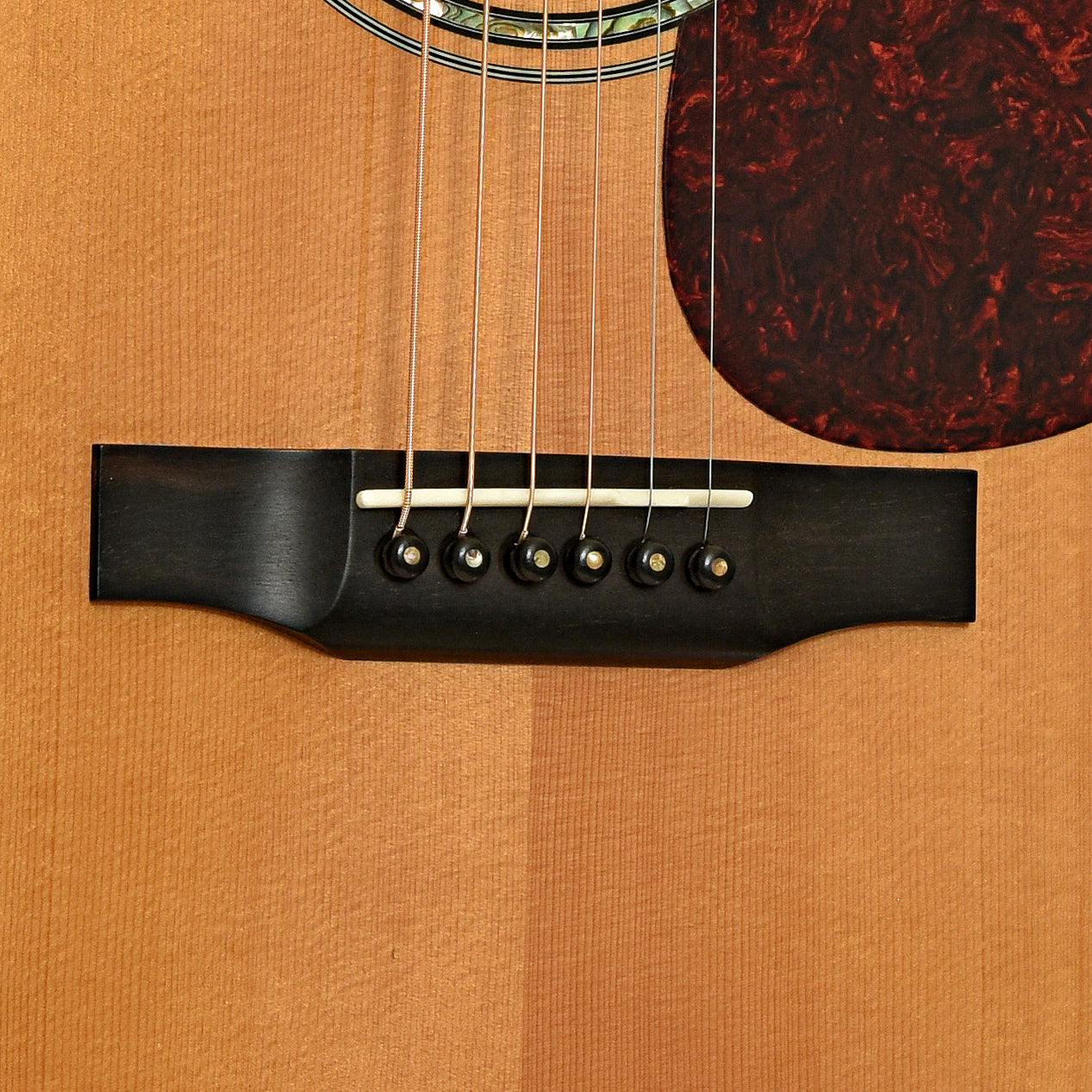 Bridge of Larrivee J-05 Acoustic Guitar