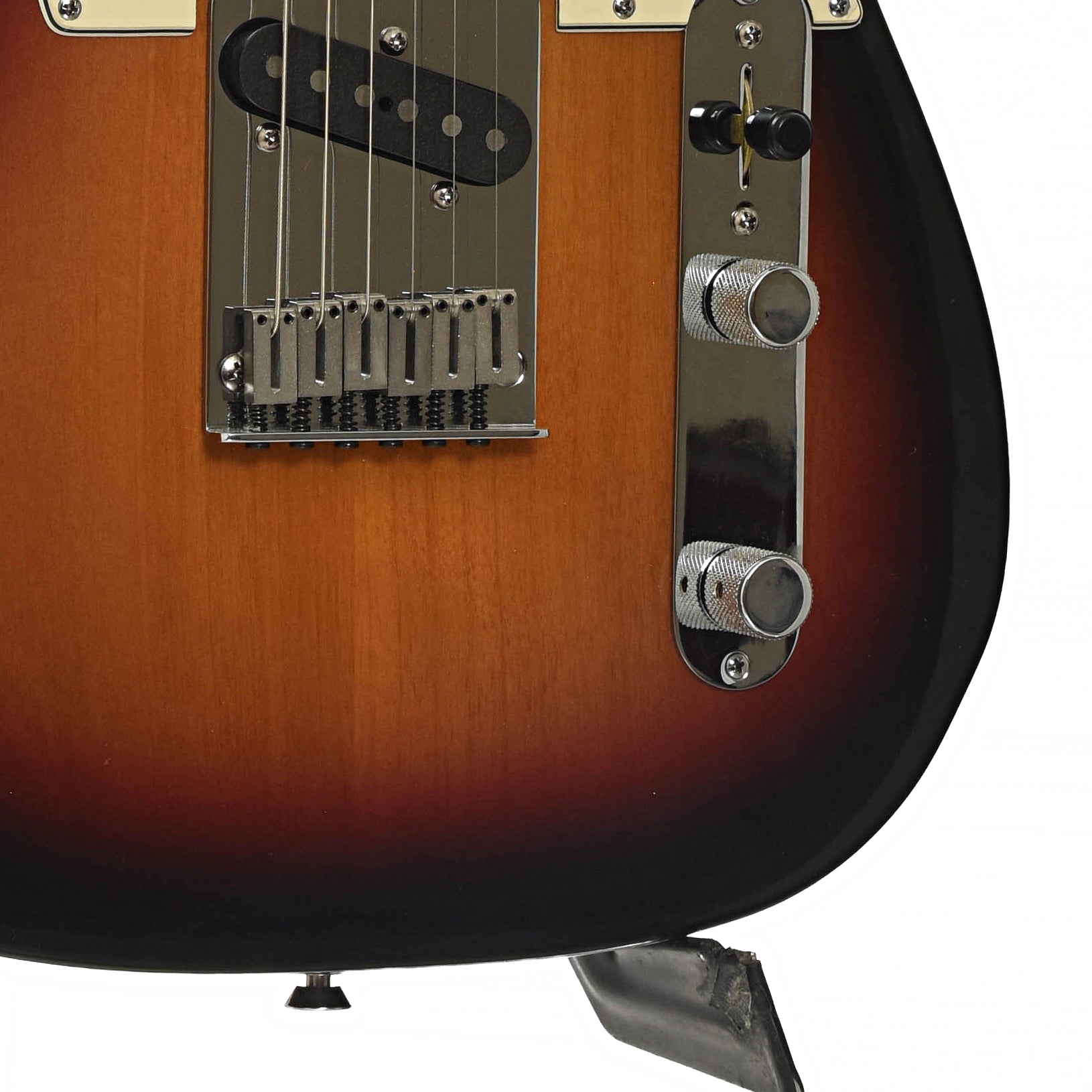 Bridge and controls of Fender American 60th Anniversary Telecaster Electric Guitar 