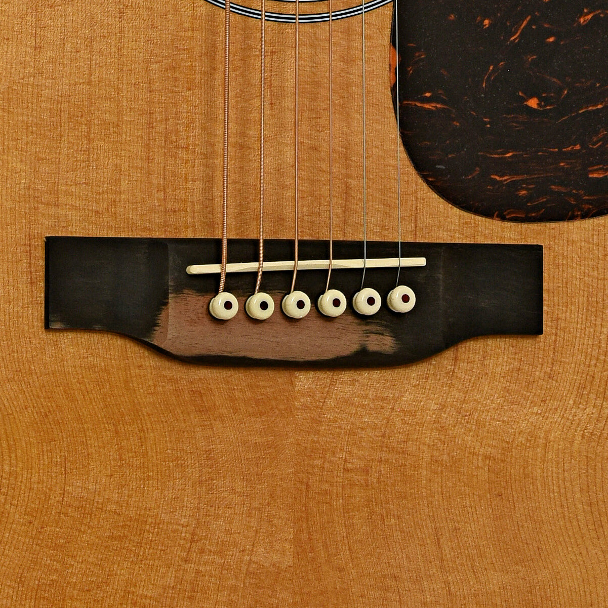 Bridge of Martin D-13E Retro Walnut Guitar