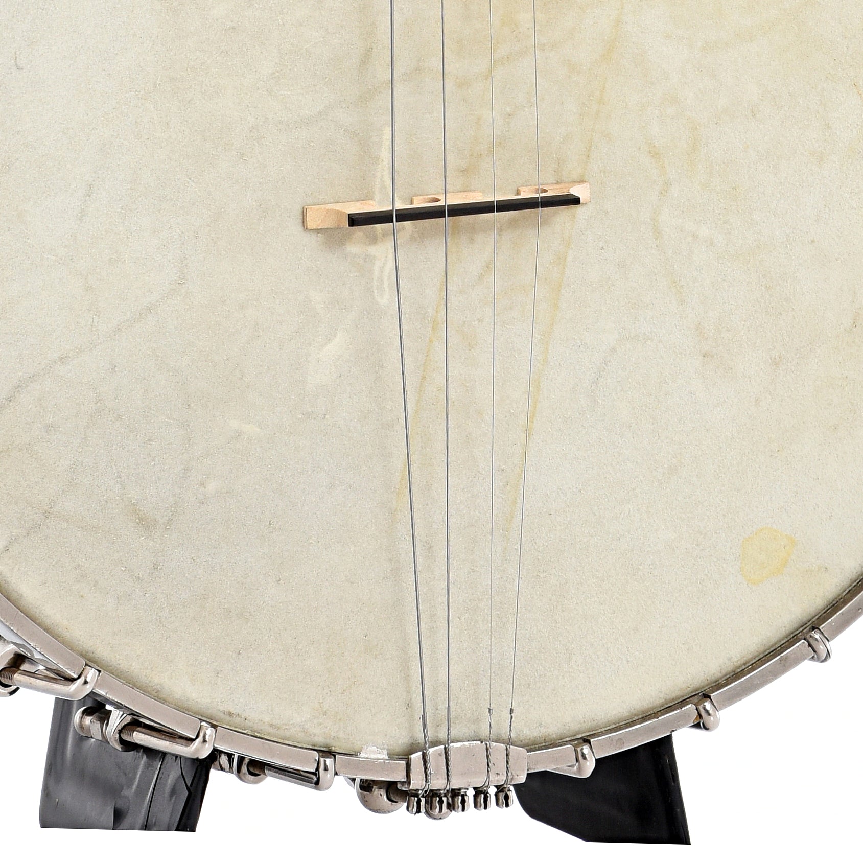 Tailpiece and bridge of Vega Whyte Laydie Style R Tenor Banjo (1921)