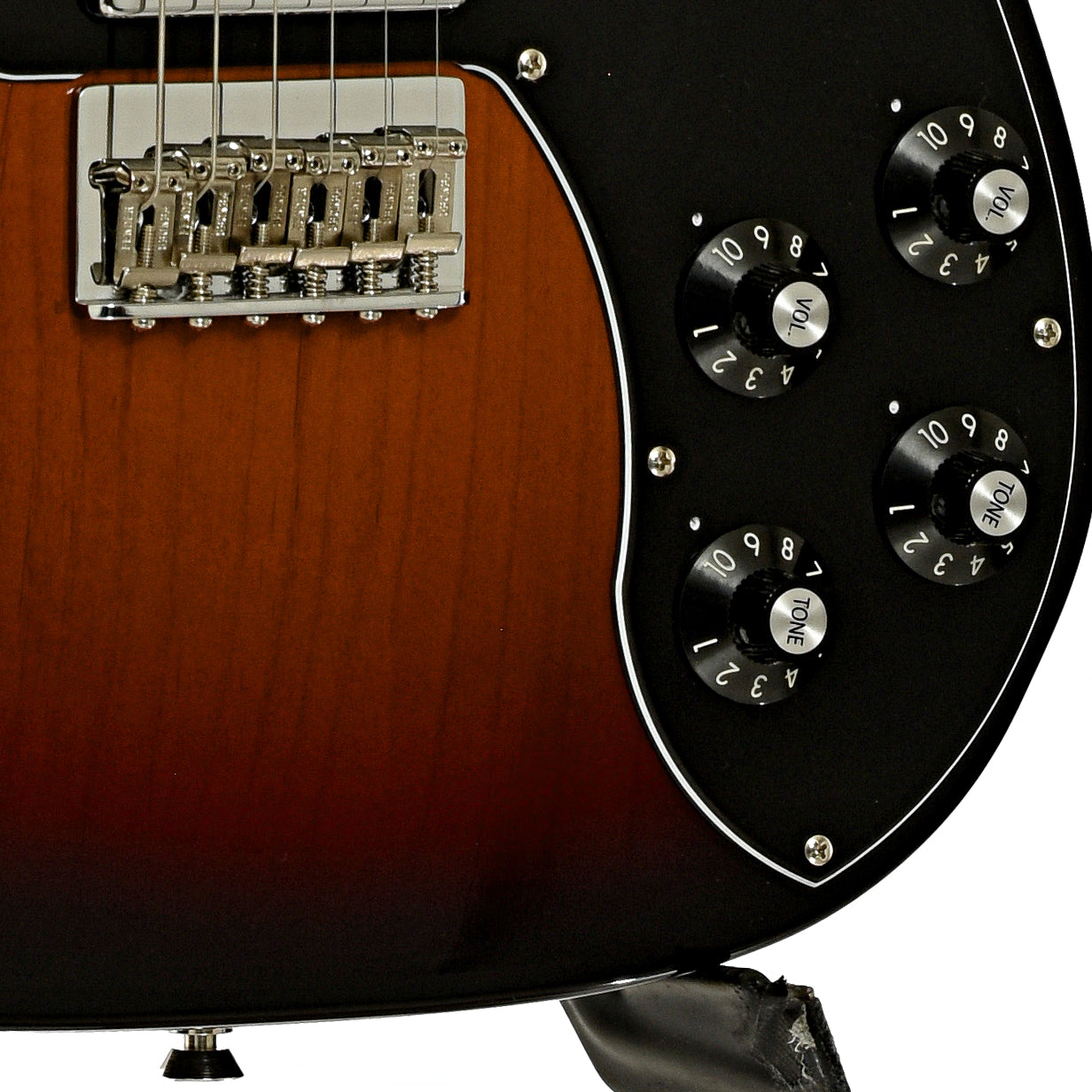 Bridge and controls of Fender American Professional Telecaster Deluxe Electric Guitar