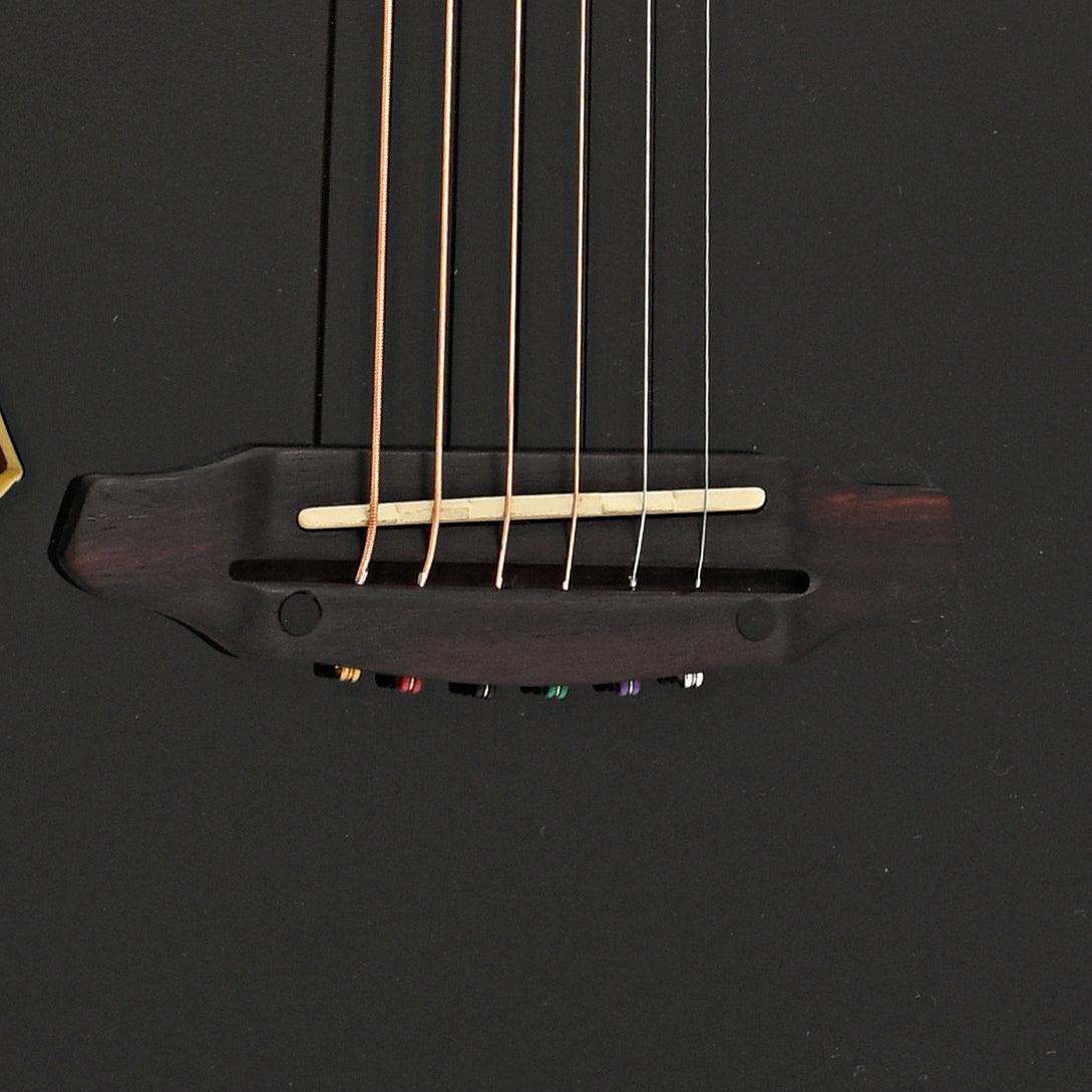 Bridge of ESP LTD B-Stock TL-6 Acoustic-Electric Guitar, Black