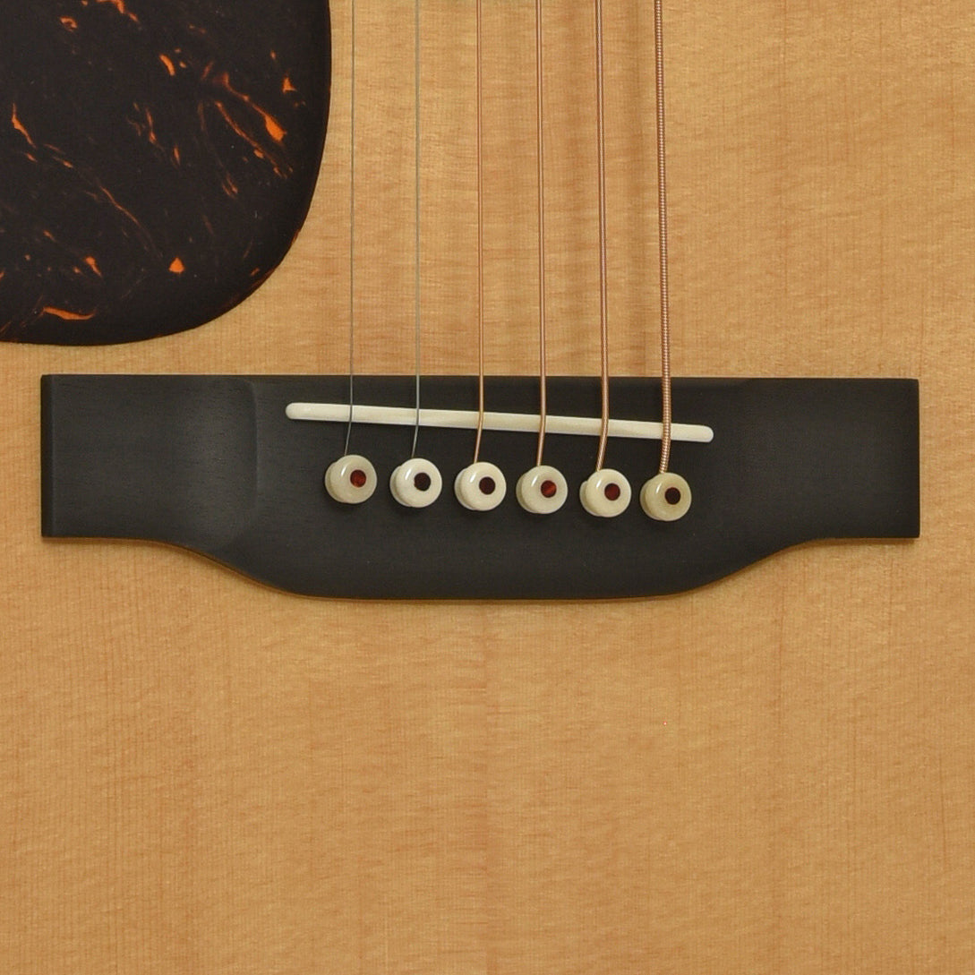 Bridge of Martin D-28L Lefthanded Acoustic Guitar