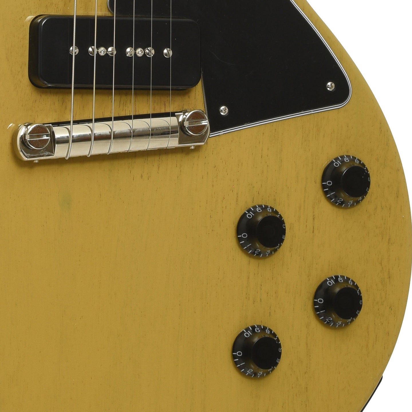 Bridge and controls of Gibson Les Paul Special Electric Guitar 