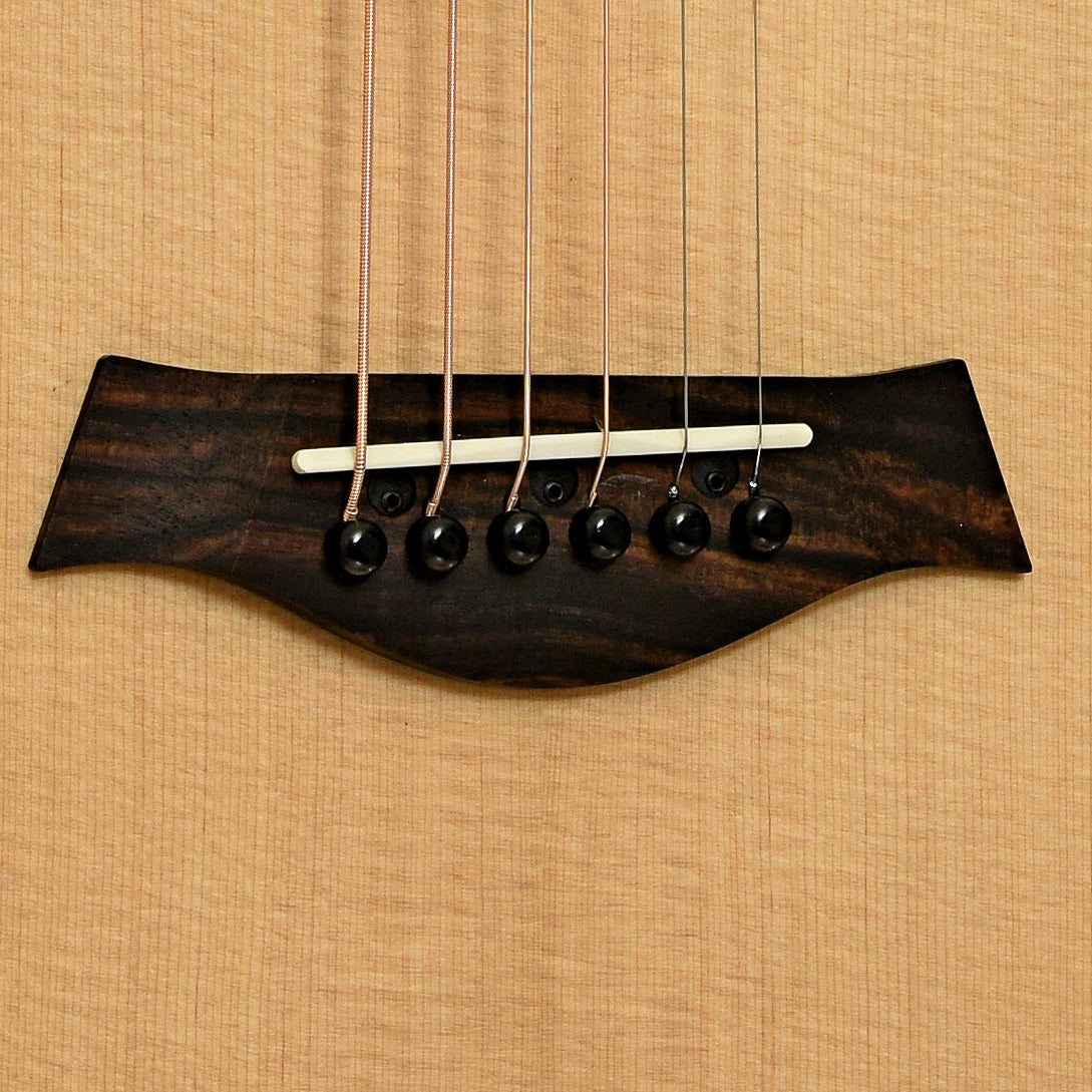 Bridge of Taylor GS Mini-e LTD Figured Koa Acoustic Guitar