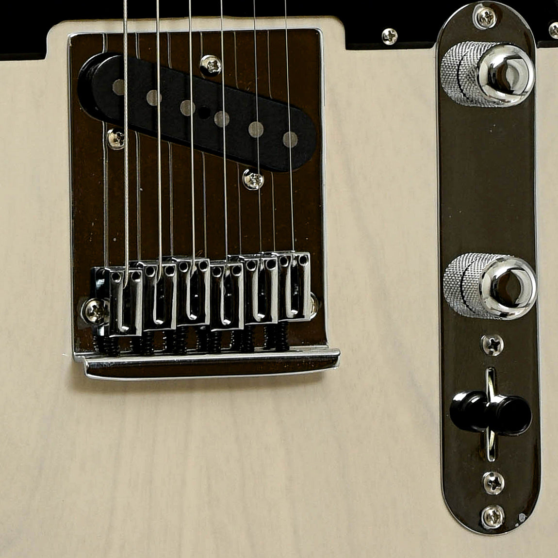 Bridge of Fender Custom Shop '52 Ash HS NOS Master Built Telecaster Electric Guitar 