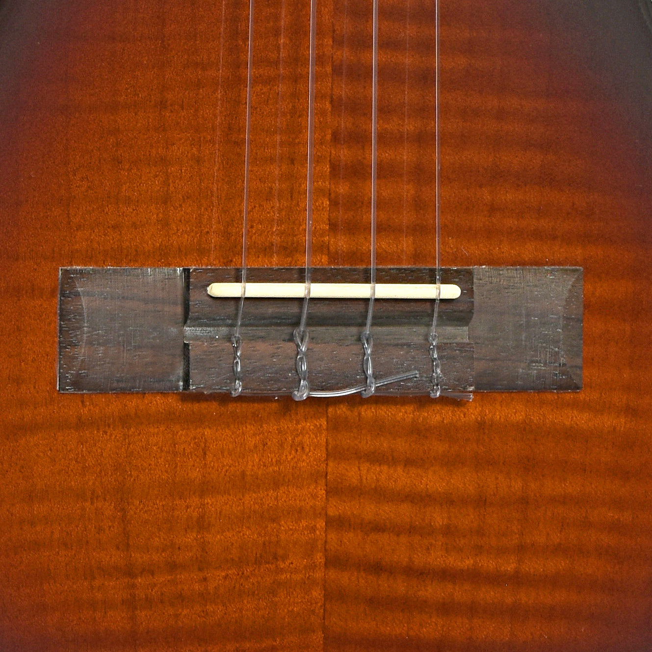 Bridge of Kala KA-FMTB-T Gloss Flame Maple Tobacco Burst Tenor Ukulele