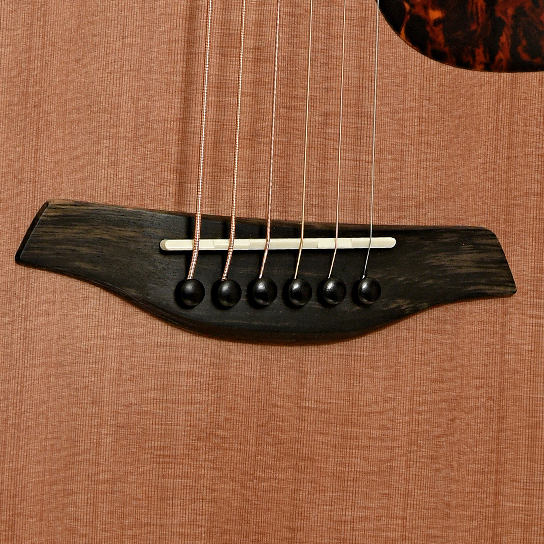 Bridge of Furch Blue BARc-CM Baritone Acoustic Guitar 