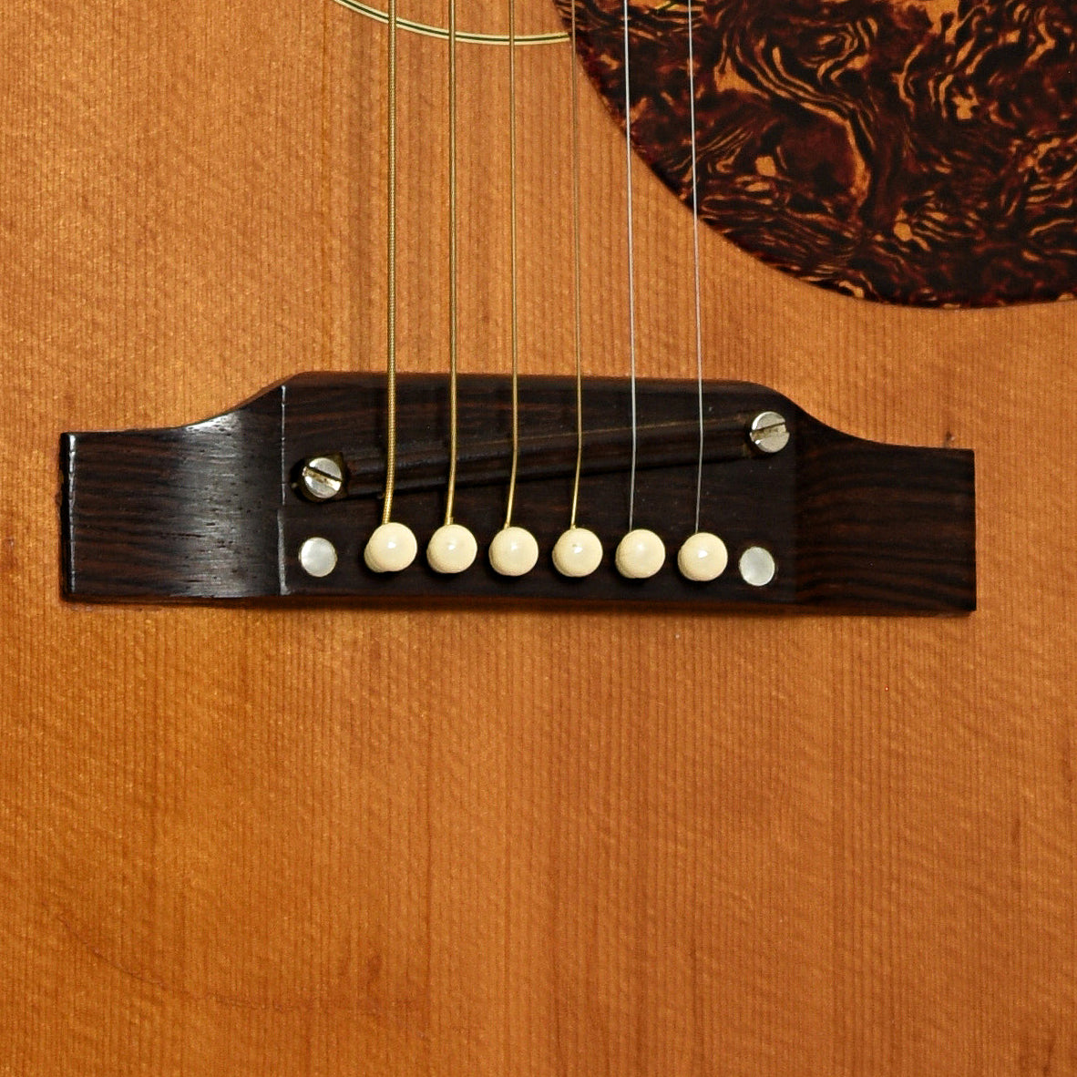 Bridge of Gibson SJN Country Western Acoustic Guitar