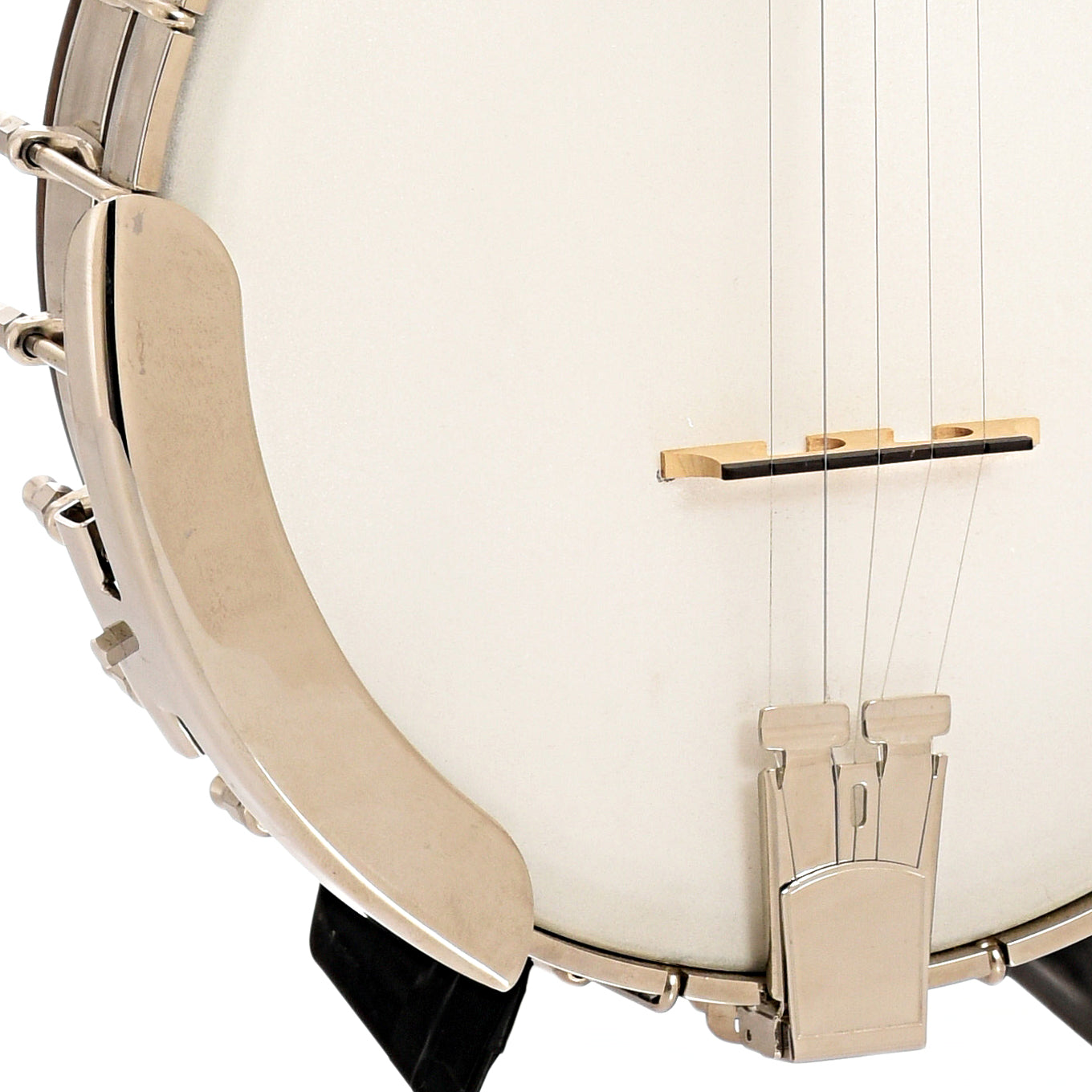 Armrest, tailpiece and bridge of The Kingston Trio Vega banjo