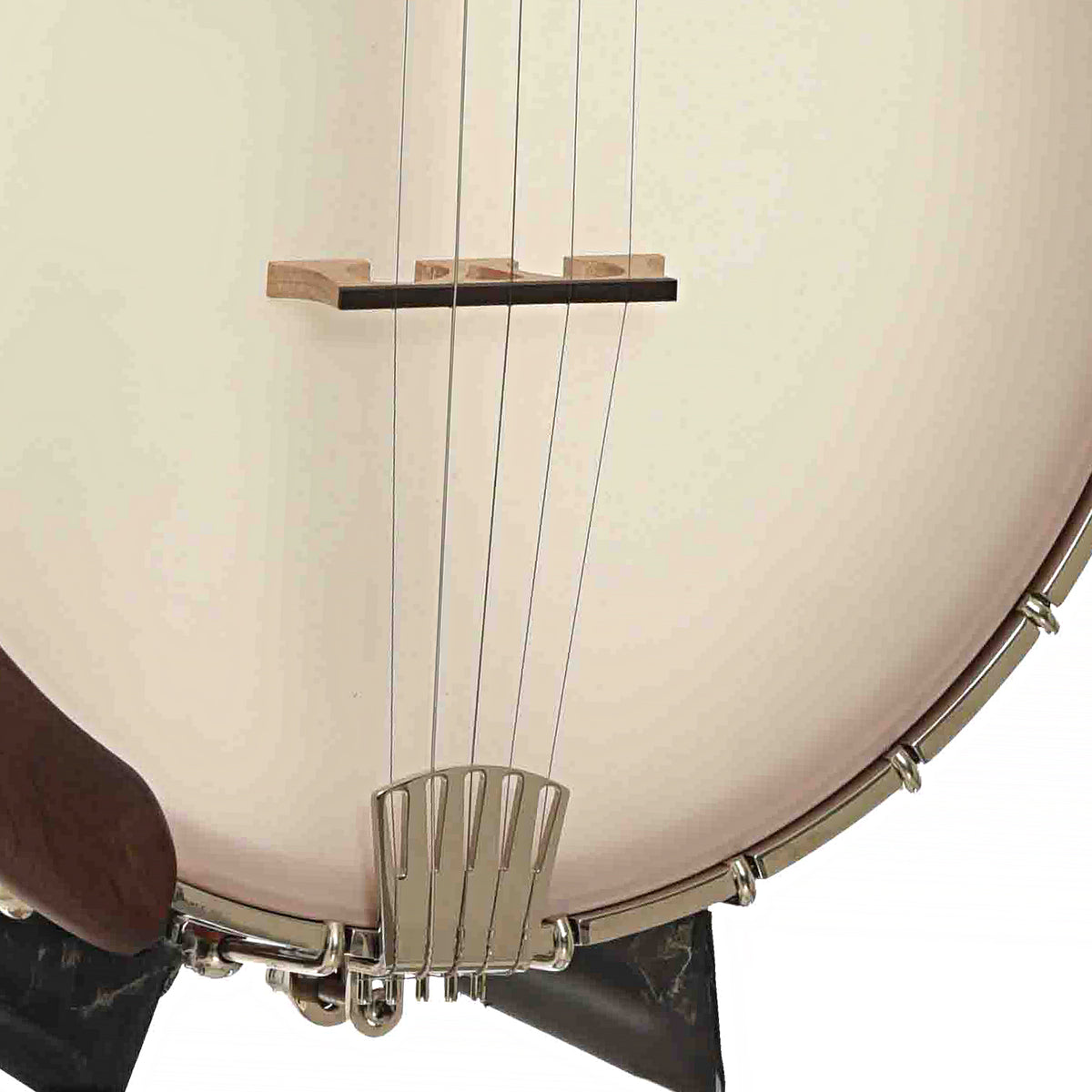 Bridge & Tailpiece of Gold Tone High Moon 25/11 11in Openback Banjo & Gigbag