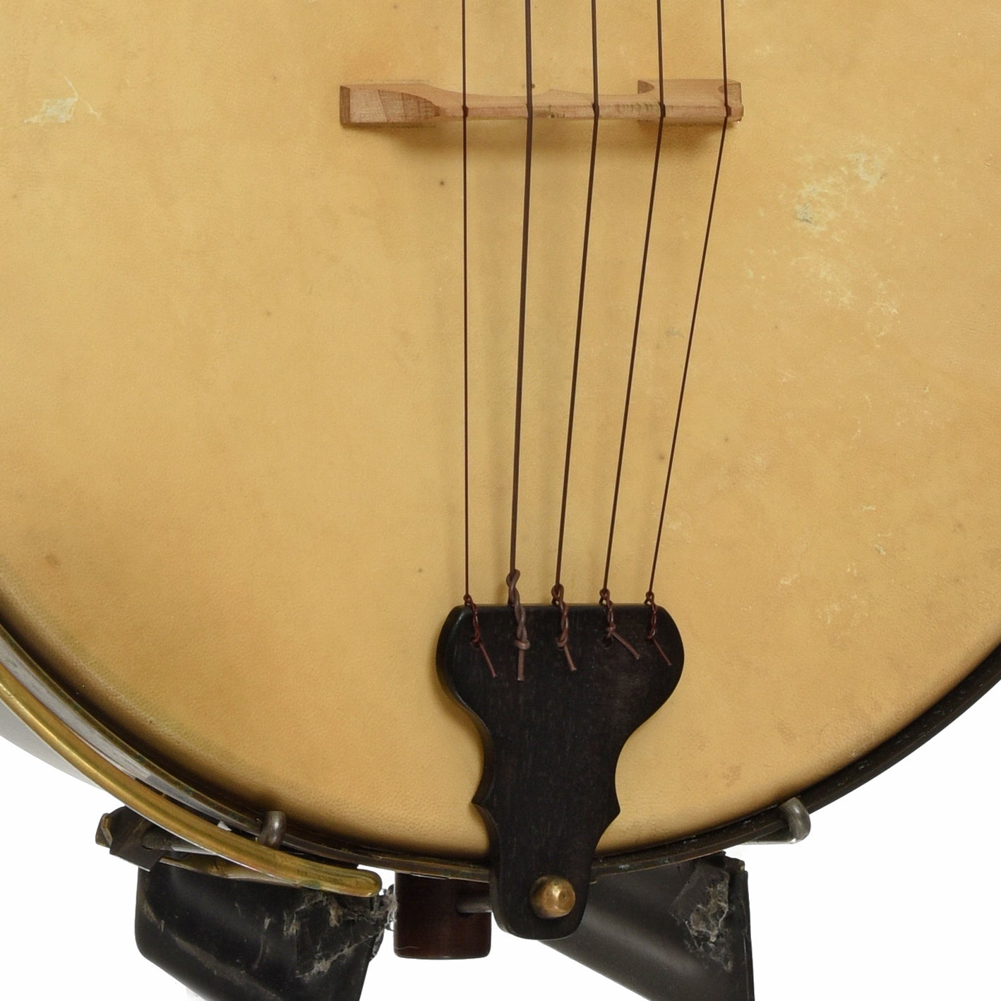 Bridge of John Bowlin 1865 Fretless Mintrel Banjo