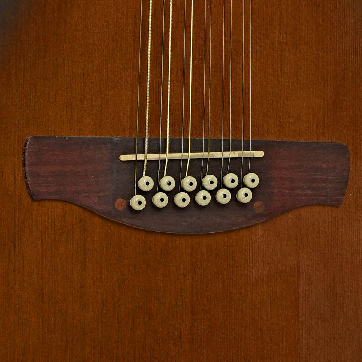 Bridge of Ibanez AEG1812 II 12-String Acoustic-Electric Guitar