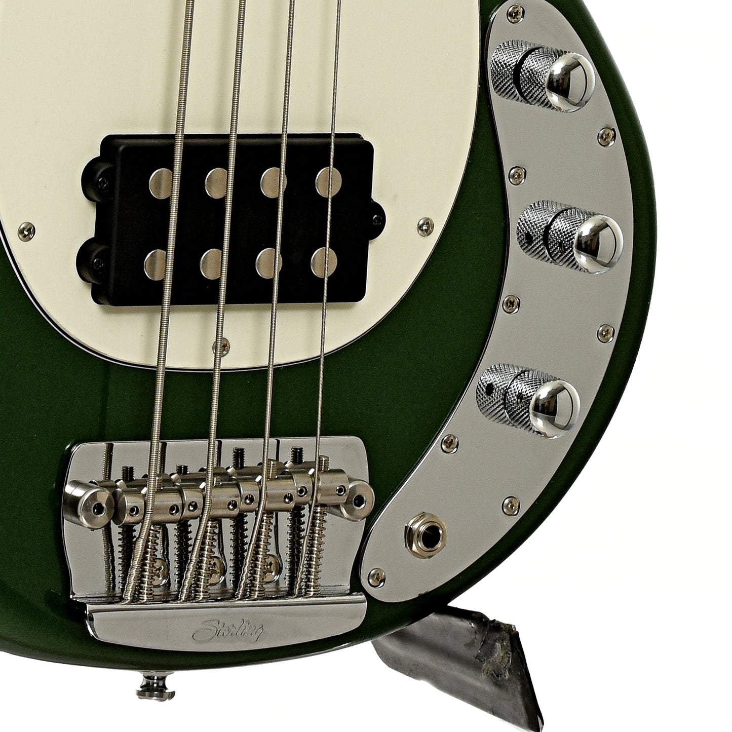 Bridge of Sterling by Music Man Stingray Short Scale Electric Bass, Charging Green