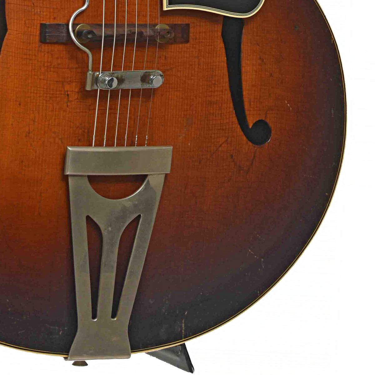 Tailpiece of Gibson Super 300 Archtop Acoustic Guitar