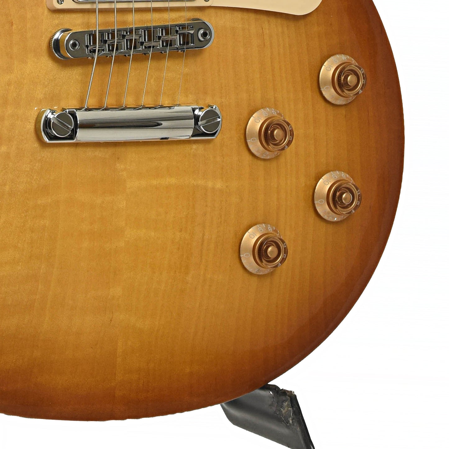 Bridge and controls of Gibson Les Paul Studio Session Electric Guitar  