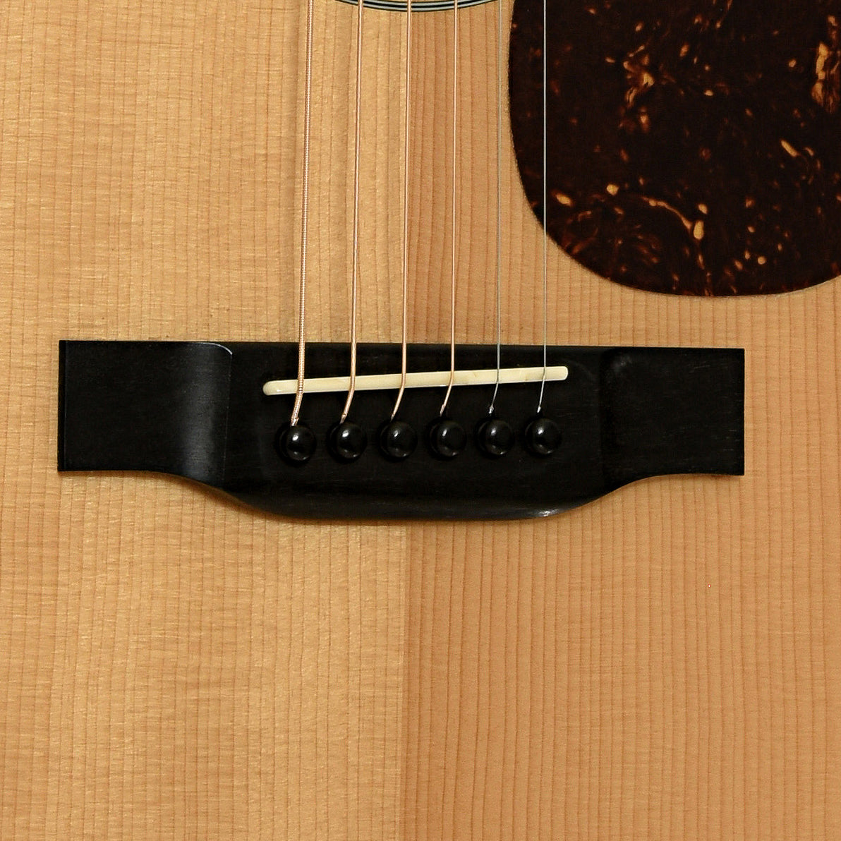 Bridge of Eastman E10D -TC Dreadnought Acoustic Guitar