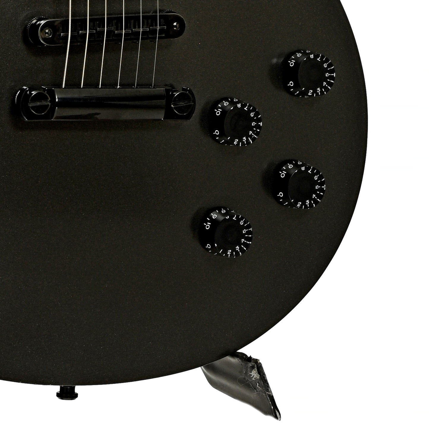 Bridge and controls of Gibson Les Paul Government Series Electric Guitar