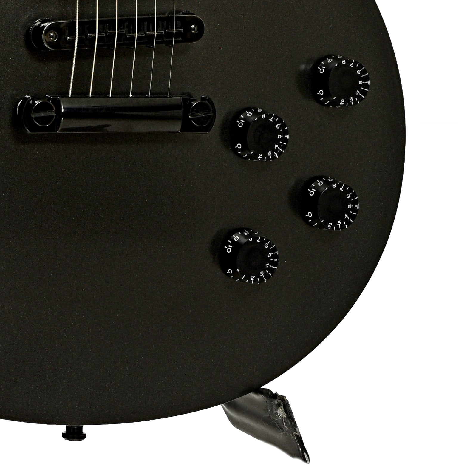 Bridge and controls of Gibson Les Paul Government Series Electric Guitar