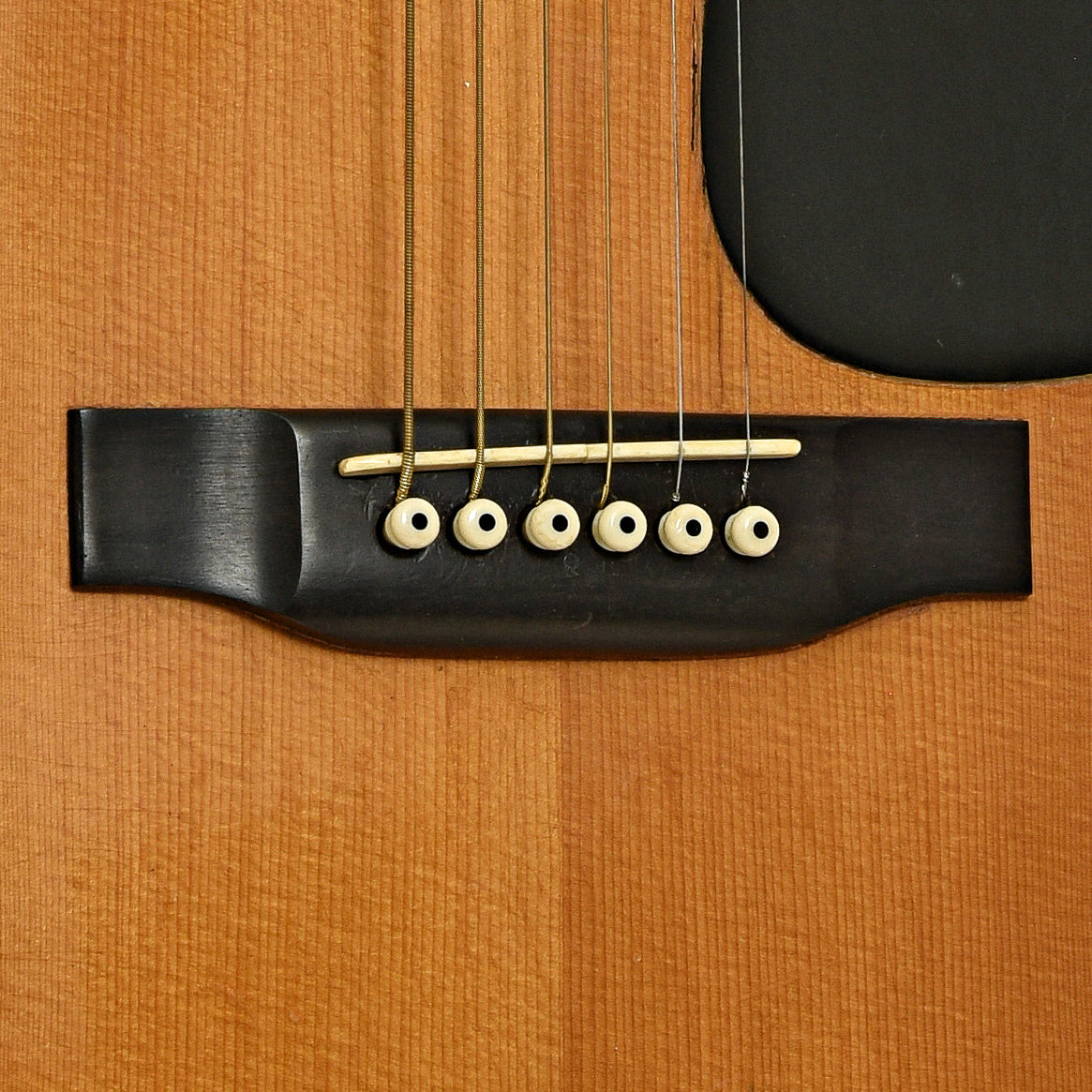 Bridge of Martin D-28 Acoustic Guitar