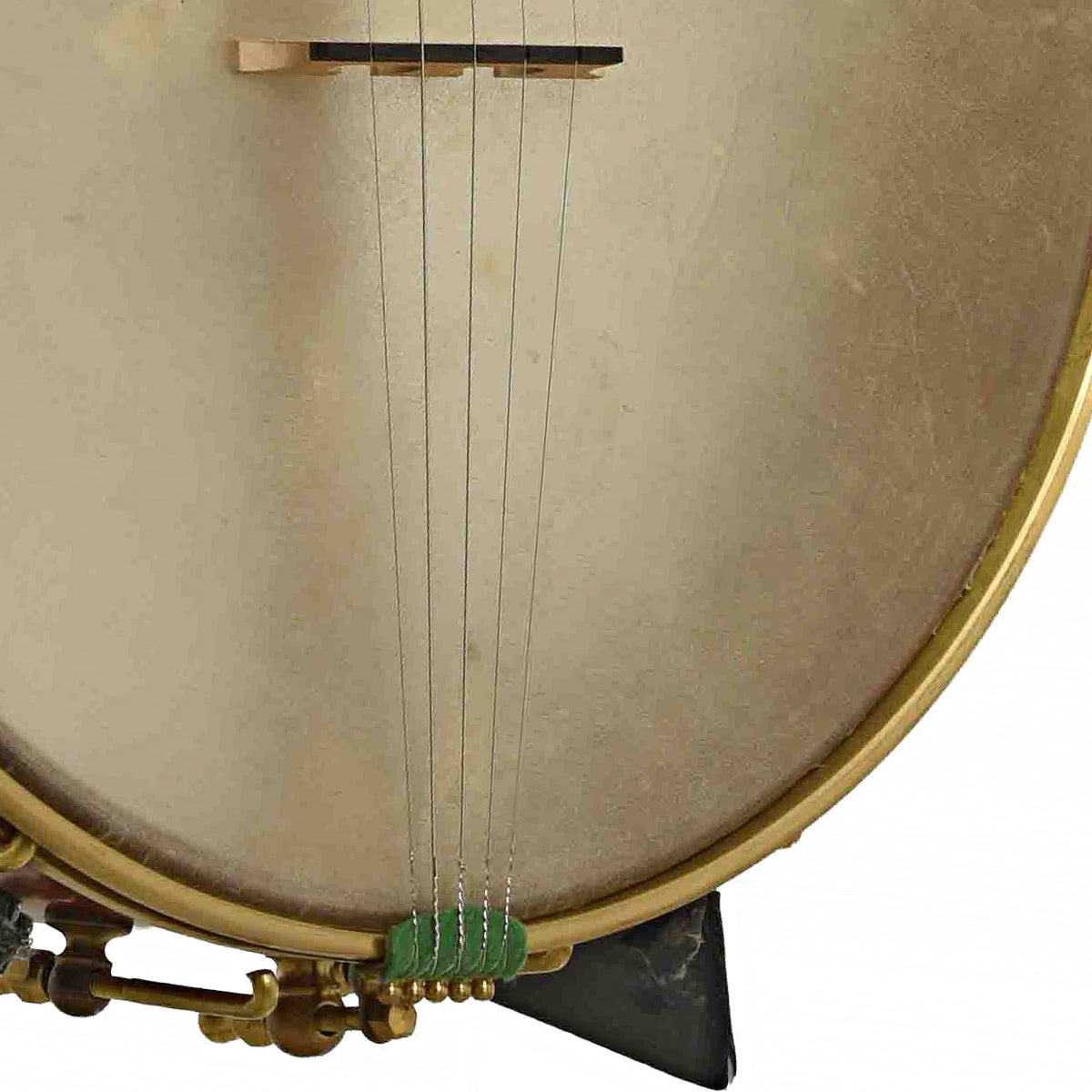 Bridge of Chuck Lee Lone Star 12in Openback Banjo & Case, #877