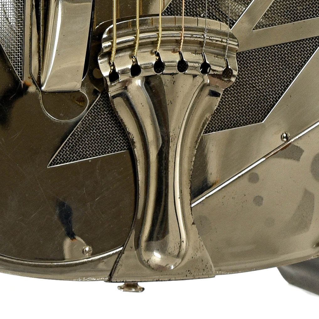 Tailpiece of National Tricone Exploding Palm Tree Resonator Guitar