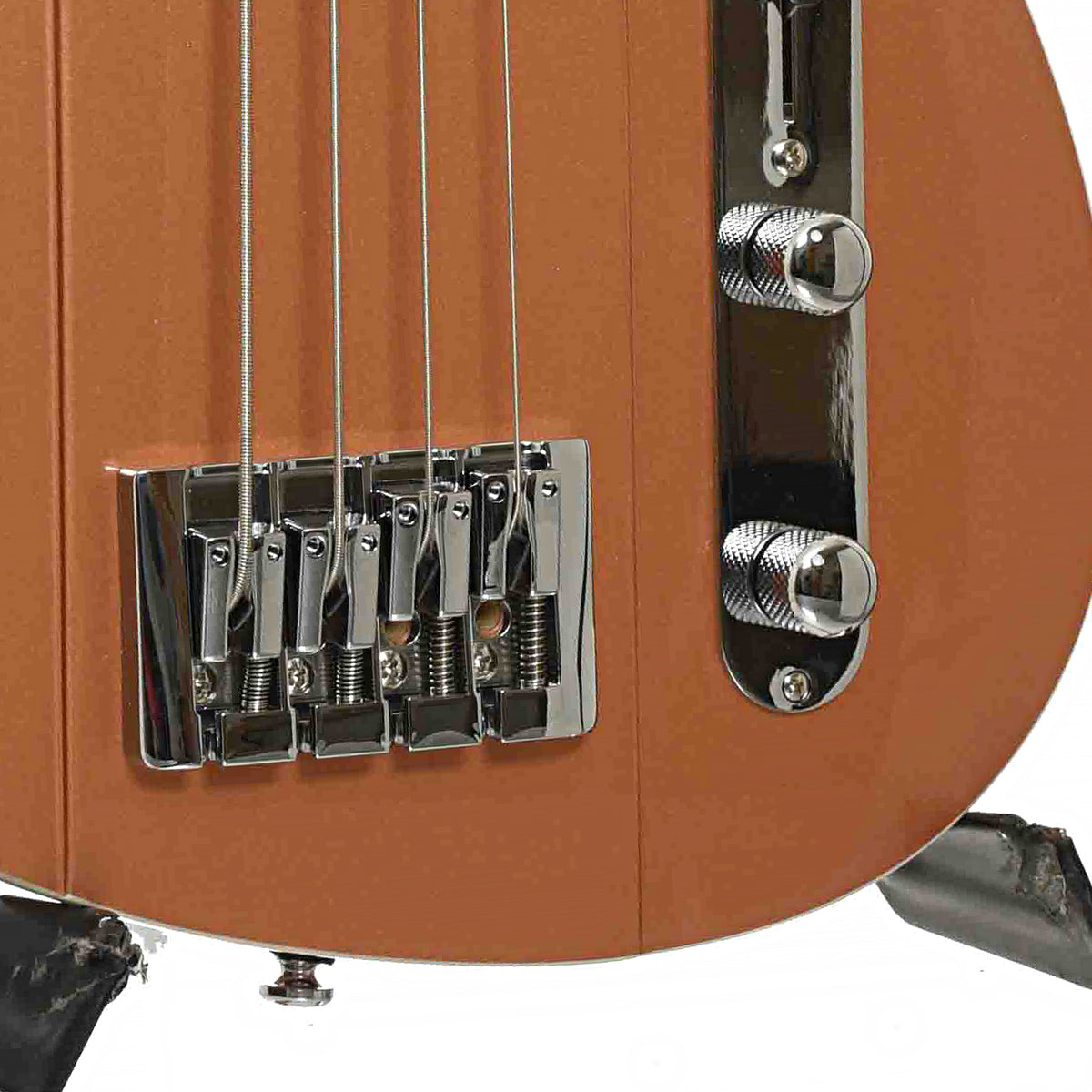 Reverend Sentinel Short Scale Electric Bass Guitar, Metallic Copper